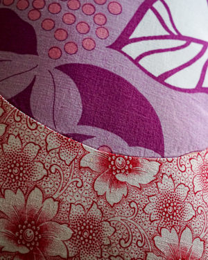 Upcycle Vintage Kissen lila / Cushion lilac - Cirkelliving.com